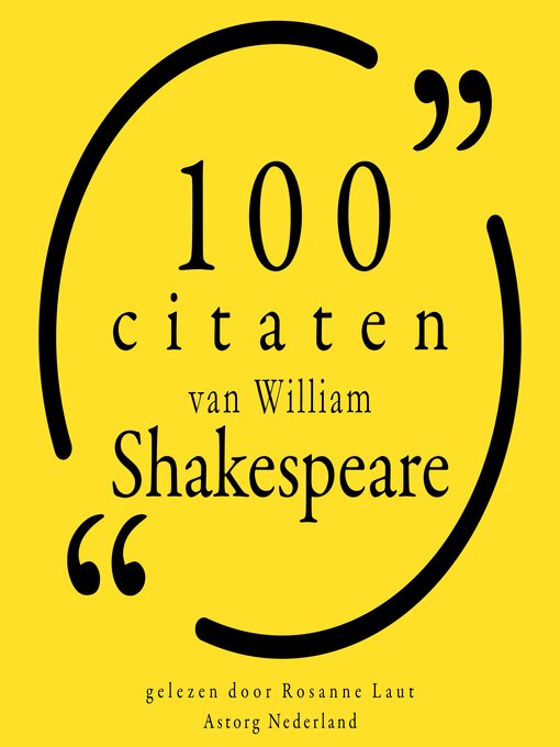 Title details for 100 citaten van William Shakespeare by William Shakespeare - Available